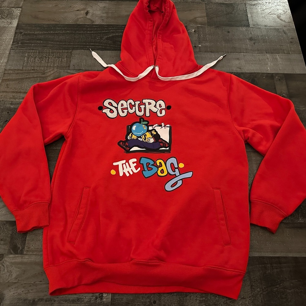Secure the Bag - Bleecker & Mercer Red Sweatshirt size 2XL - Money Cash Stacks